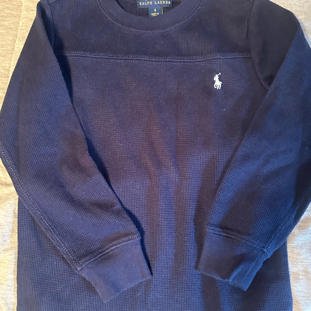 🐎 Polo Ralph Lauren Blue Thermal Embroidered Logo